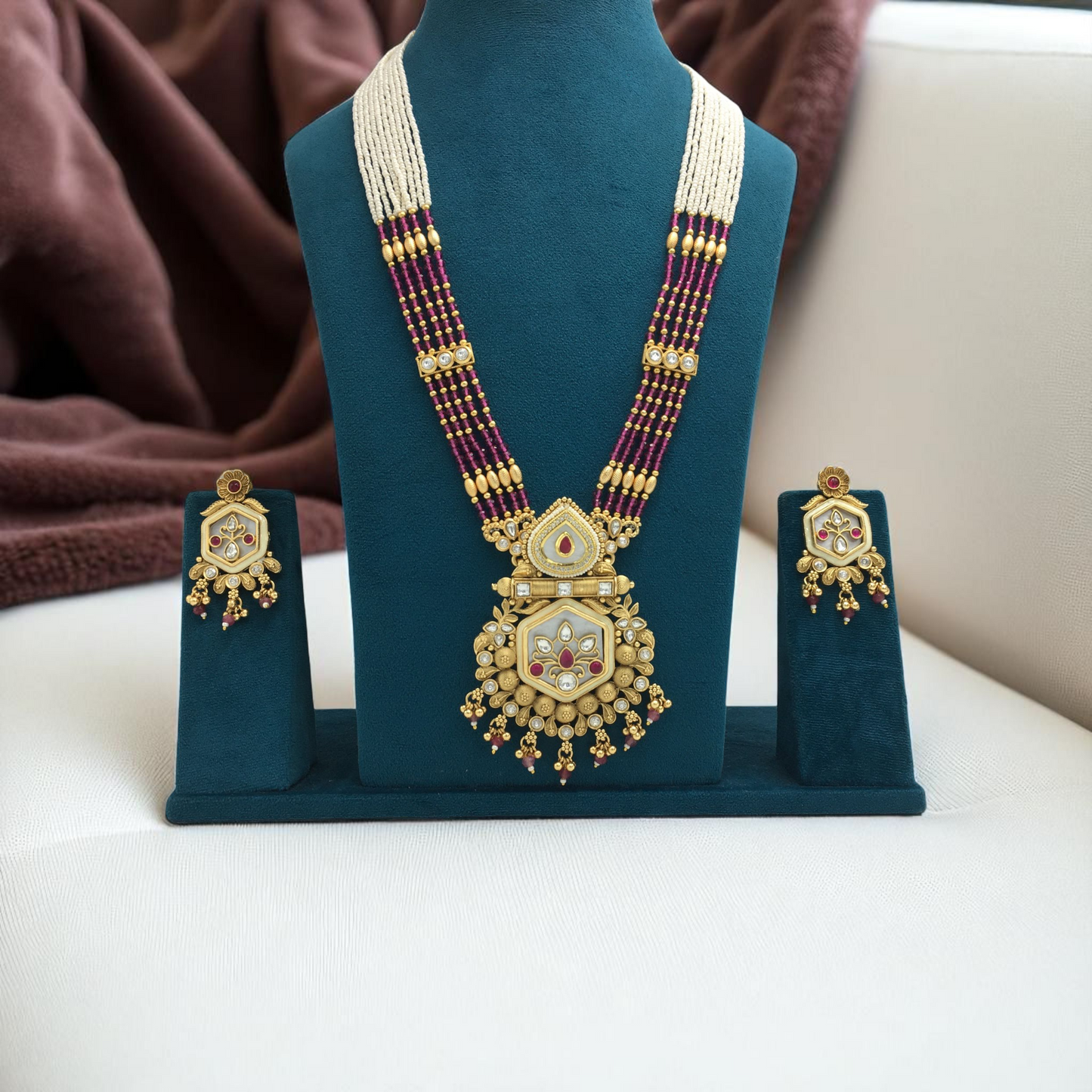 AATIKA BRASS NECKLACE SET