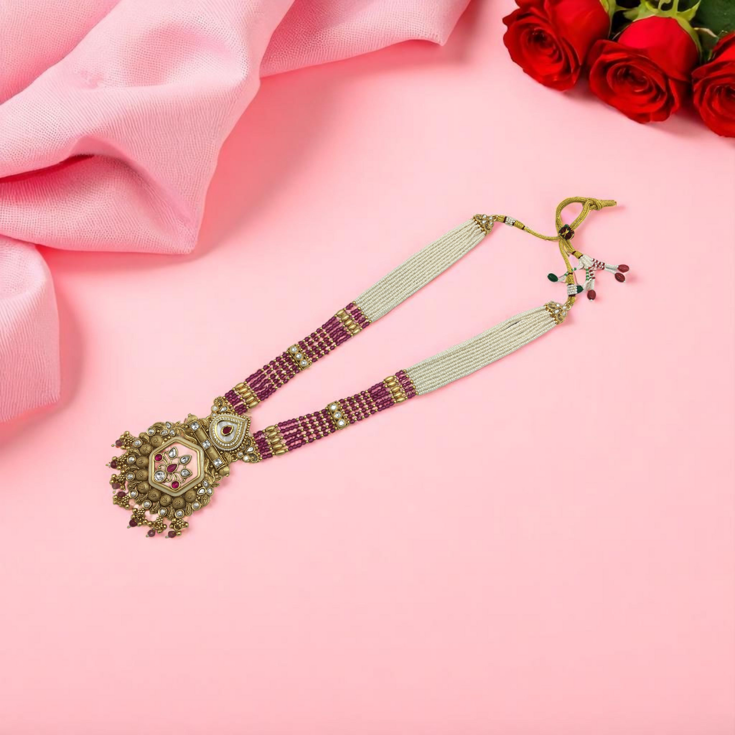 AATIKA BRASS NECKLACE SET