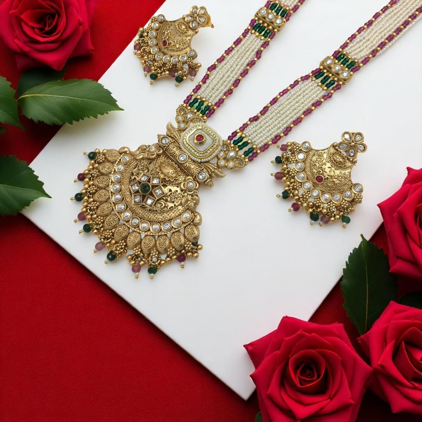 UNNATI BRASS NECKLACE SET