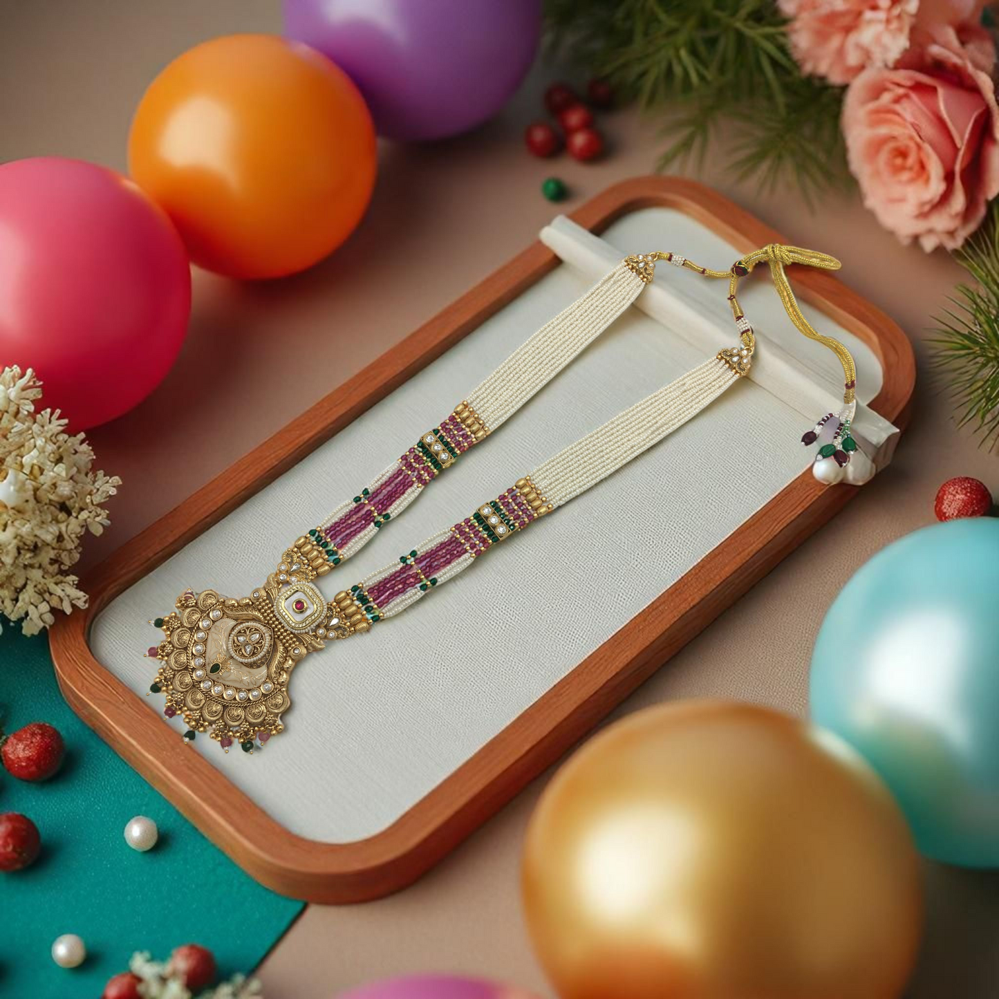 IZZA BRASS NECKLACE SET