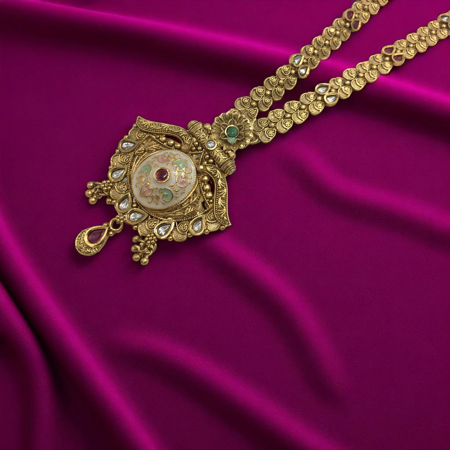 NAVIKA BRASS NECKLACE SET