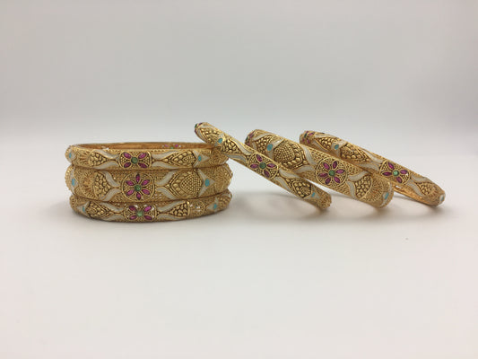 VAMIKA RAJWADI BRASS BANGLES