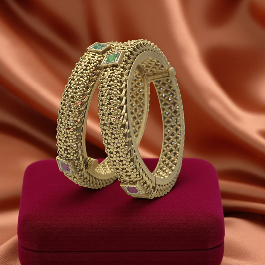 TVISHA RAJWADI BRASS BANGLES