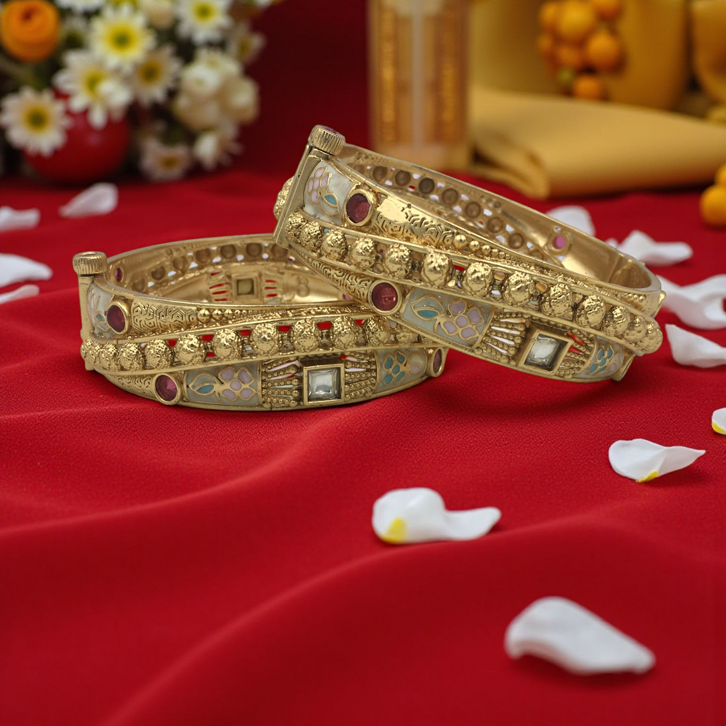 KRITVI RAJWADI BRASS BANGLES