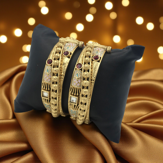 KRITVI RAJWADI BRASS BANGLES