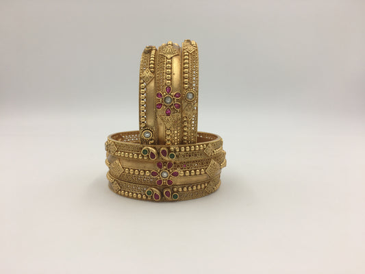 NAYRA RAJWADI BRASS BANGLES