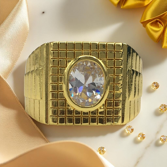 RIHAN DIAMOND MICRO GOLD PLATED RING