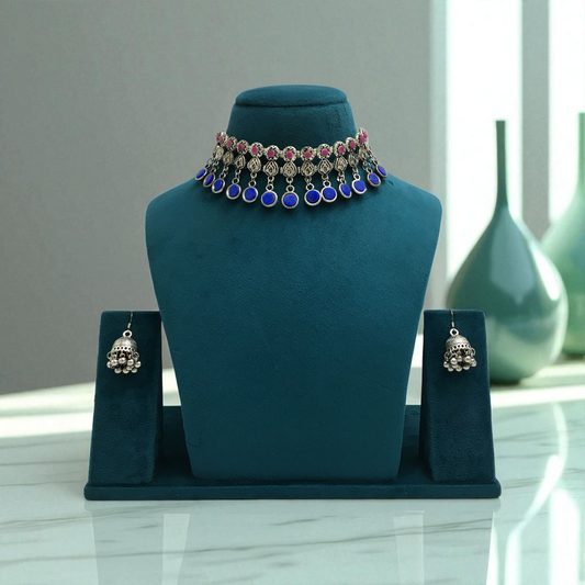 KAVISHA OXIDIZED SET FOR NAVRATRI GARBA