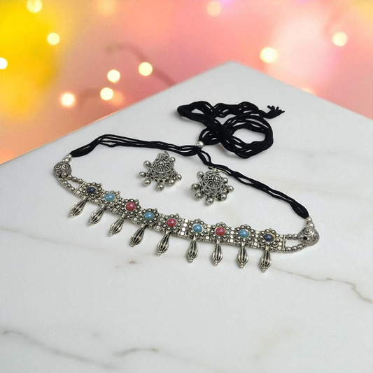 IKSHA OXIDIZED SET FOR NAVRATRI GARBA