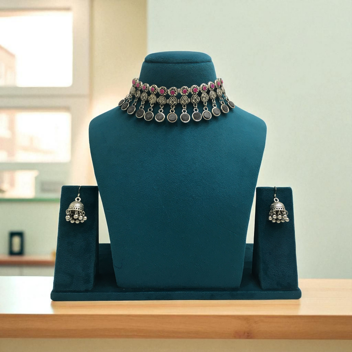 WASVI OXIDIZED SET FOR NAVRATRI GARBA