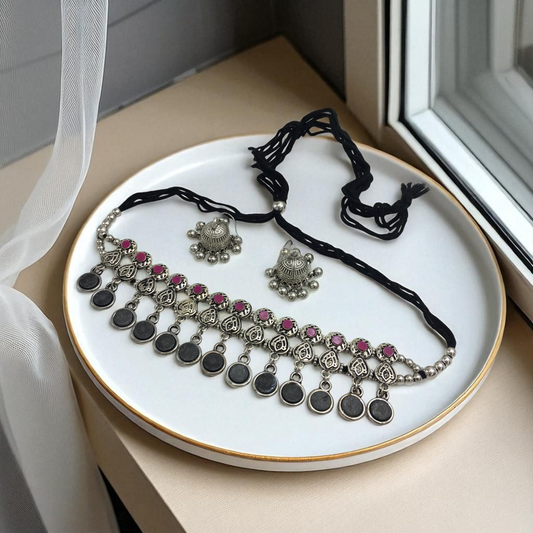 WASVI OXIDIZED SET FOR NAVRATRI GARBA