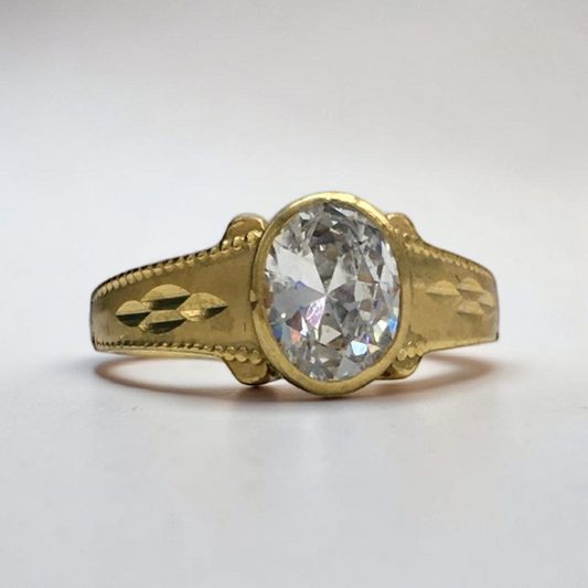 AURMEN ROYAL CRYSTAL MEN'S RING
