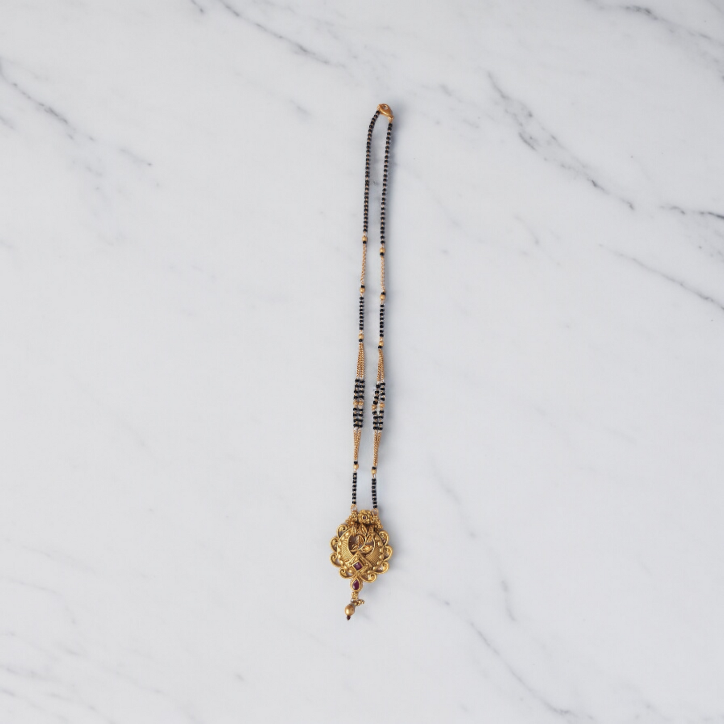 RATNA VATIKA BRASS FLORAL MANGALSUTRA