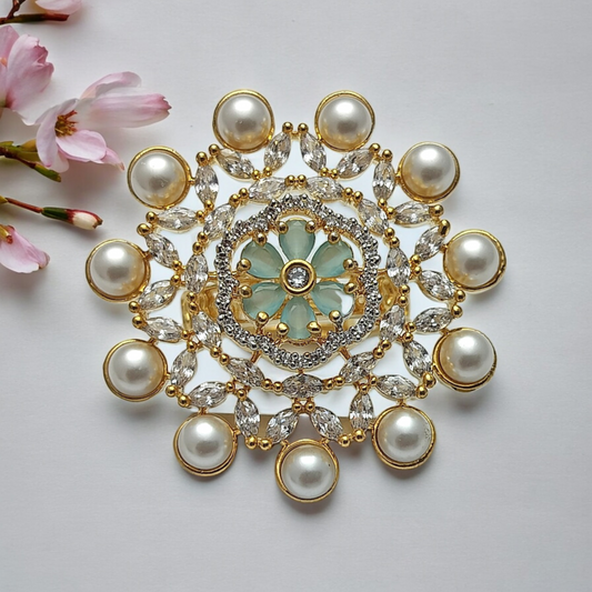 MINT ZIRCONIA ADJUSTABLE RING