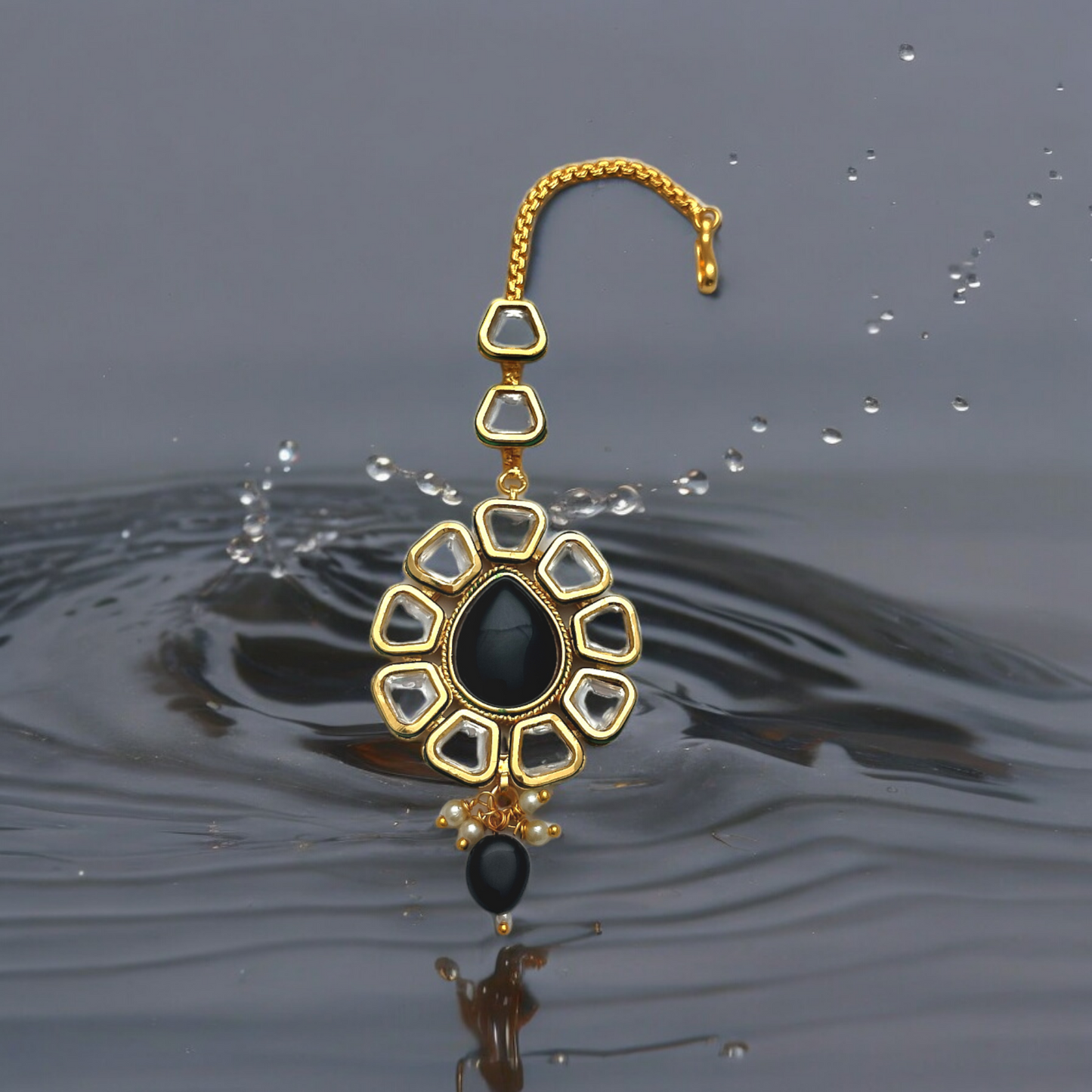 MIDNIGHT ELEGANCE KUNDAN MANGTIKA