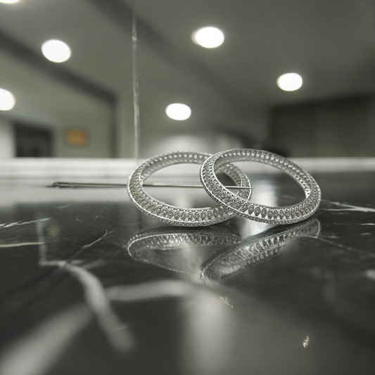 AURORA BLISS SILVER AD BANGLE SET