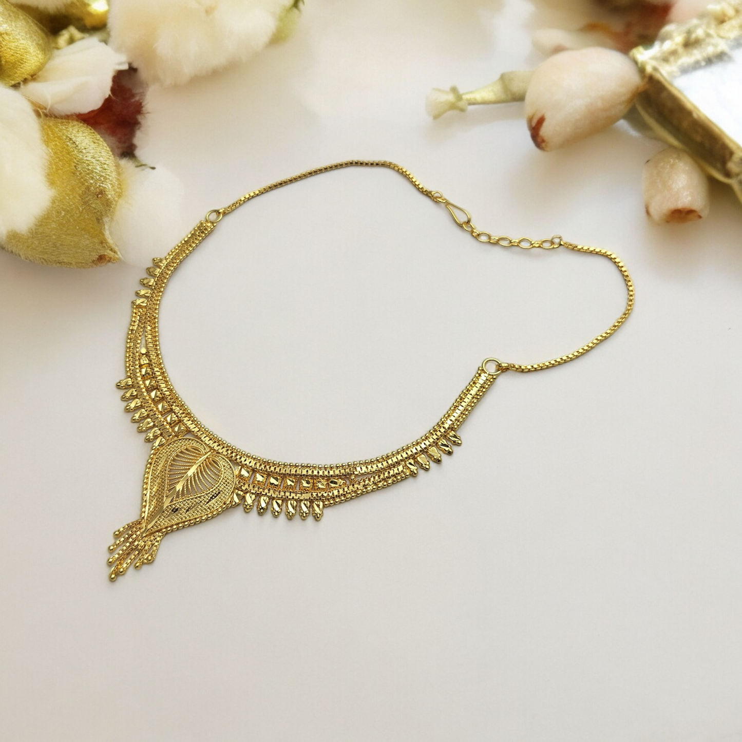 DEEPIKA MICO GOLD PLATED NECKLACE