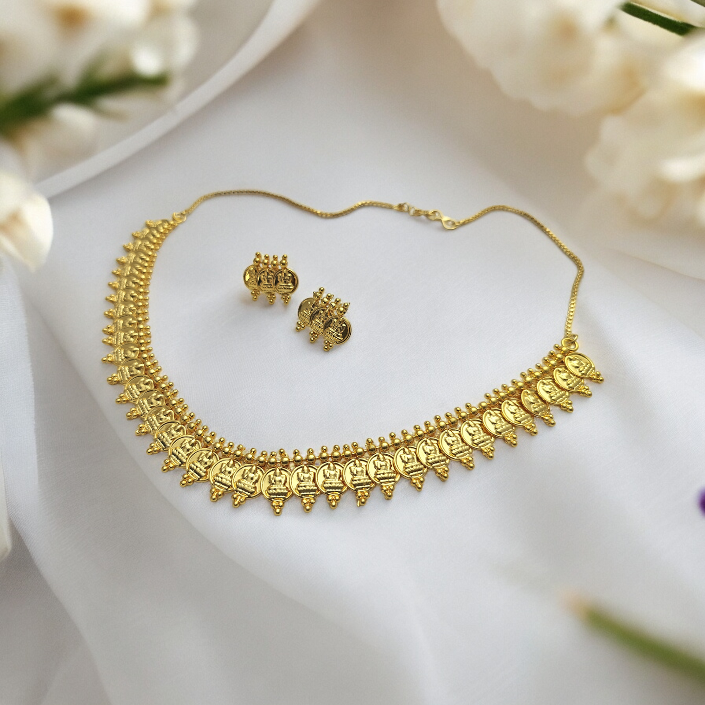 MAHALAKSHMI MICRO GOLD PLATED NECKLACE