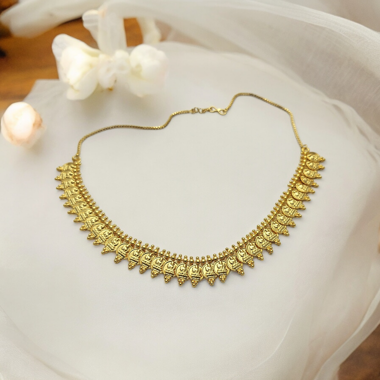 MAHALAKSHMI MICRO GOLD PLATED NECKLACE