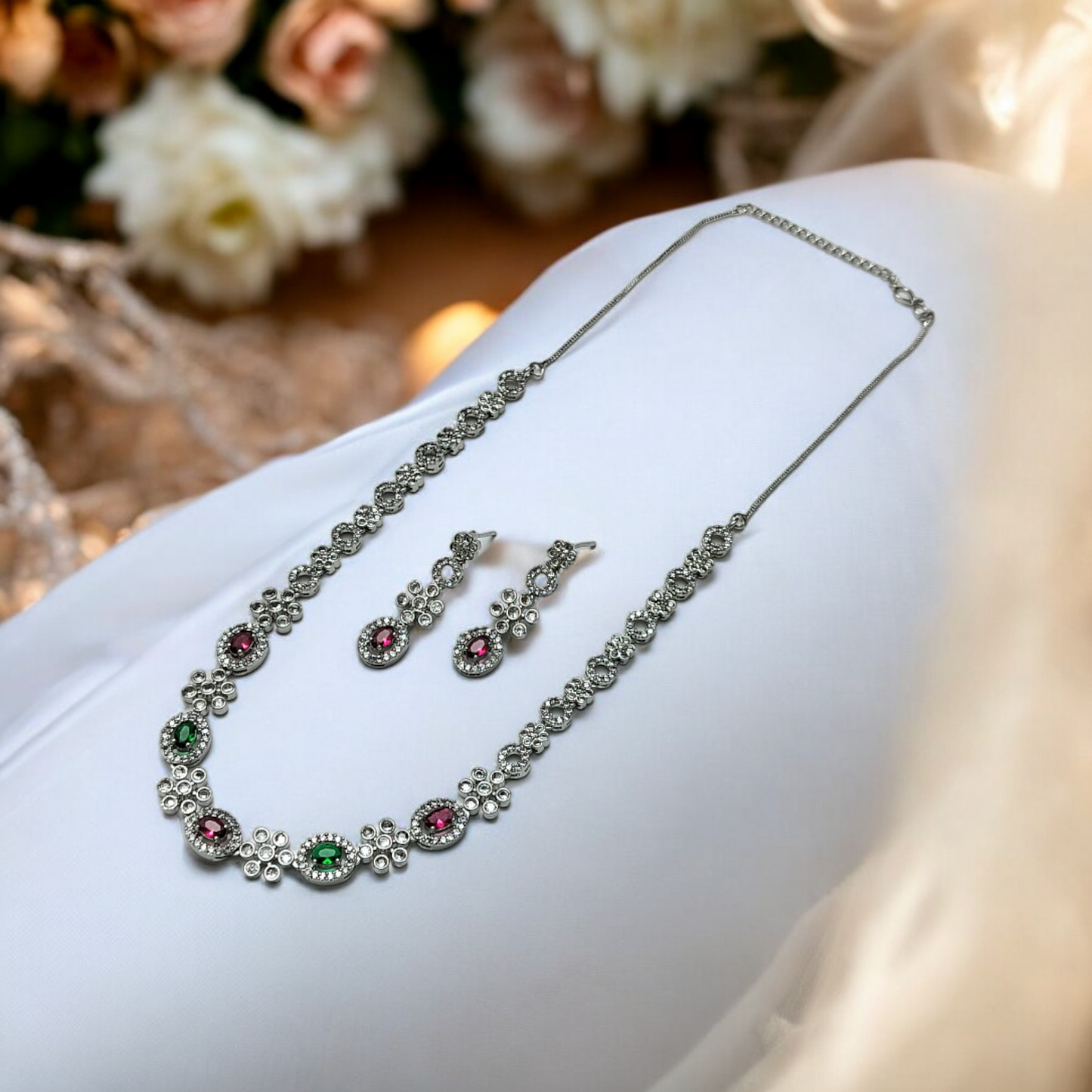 LARA AMERICAN DIAMOND NECKLACE