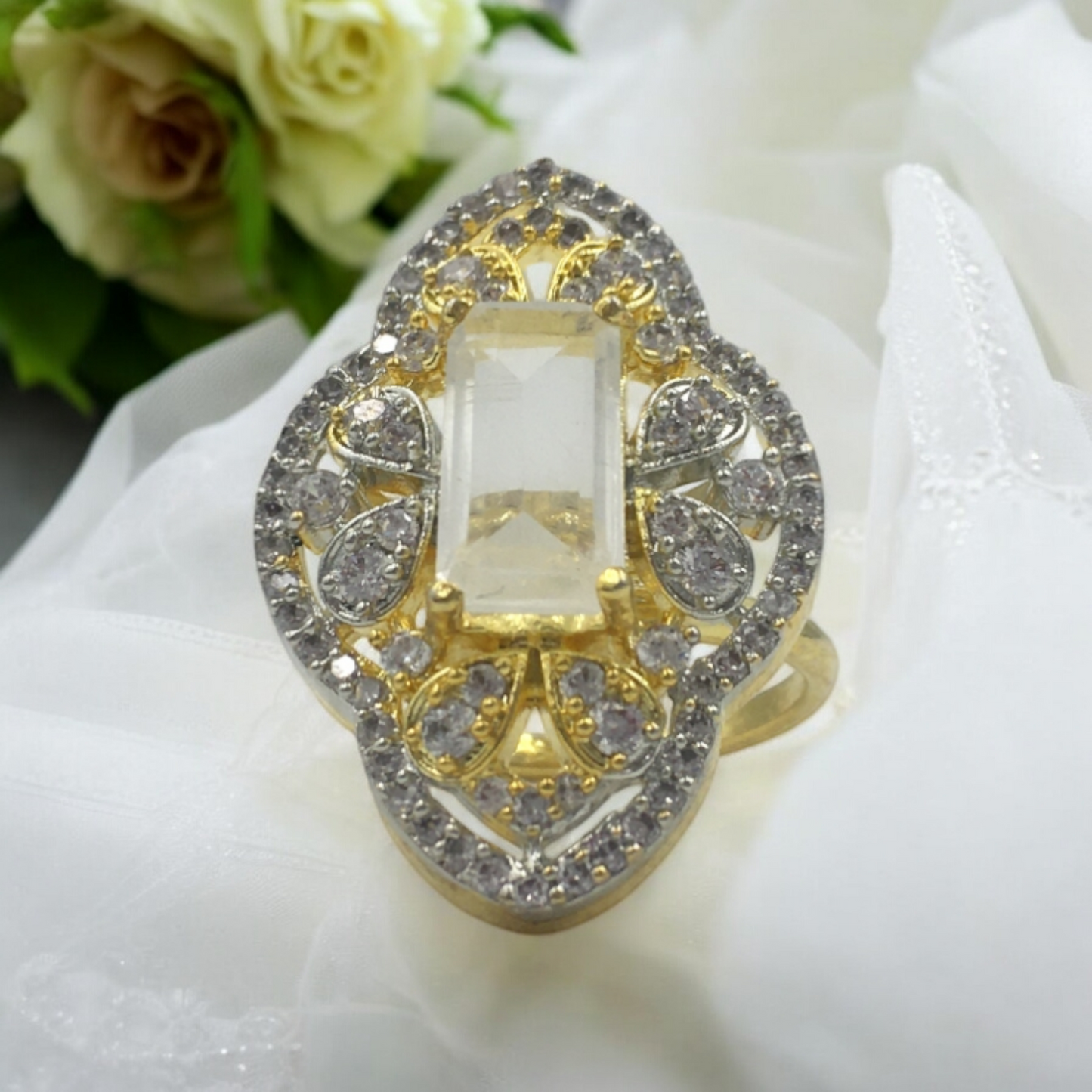 SHUBHIKA AD ADJUSTABLE RING