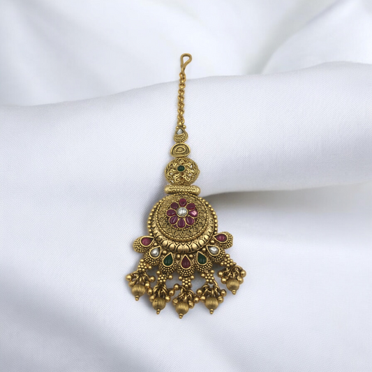 NIHARIKA KUNDAN BRASS MANGTIKA