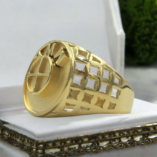 ADHITYA GOLD POLISH MEN'S RING