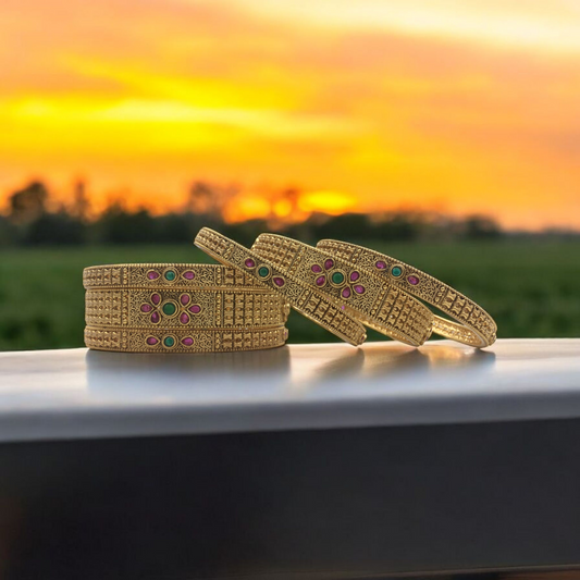 PRANITHA RAJWADI BRASS BANGLES