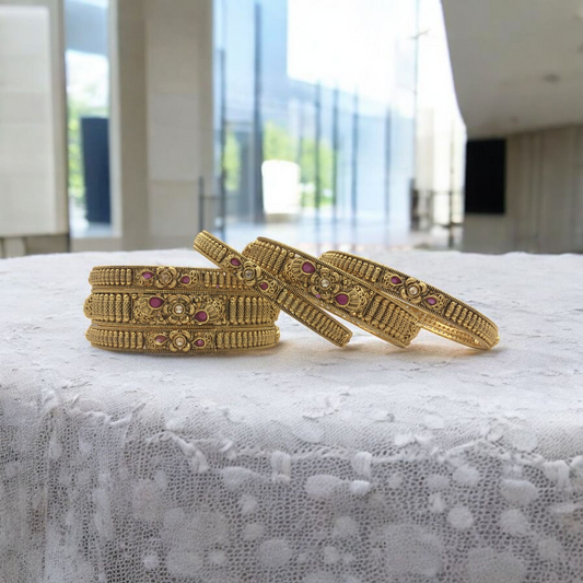 SANJITHA RAJWADI BRASS BANGLES