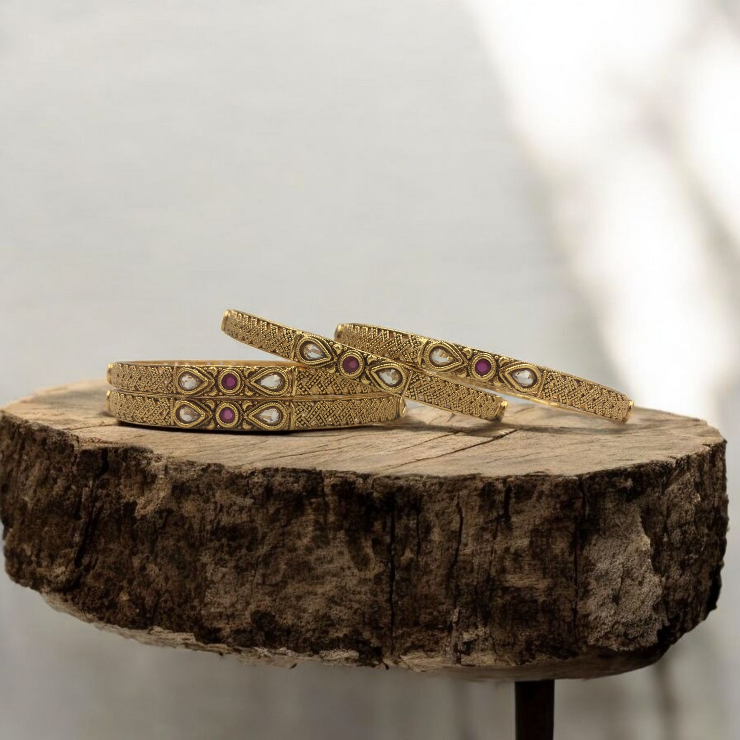 VISHATHA RAJWADI BRASS BANGLES