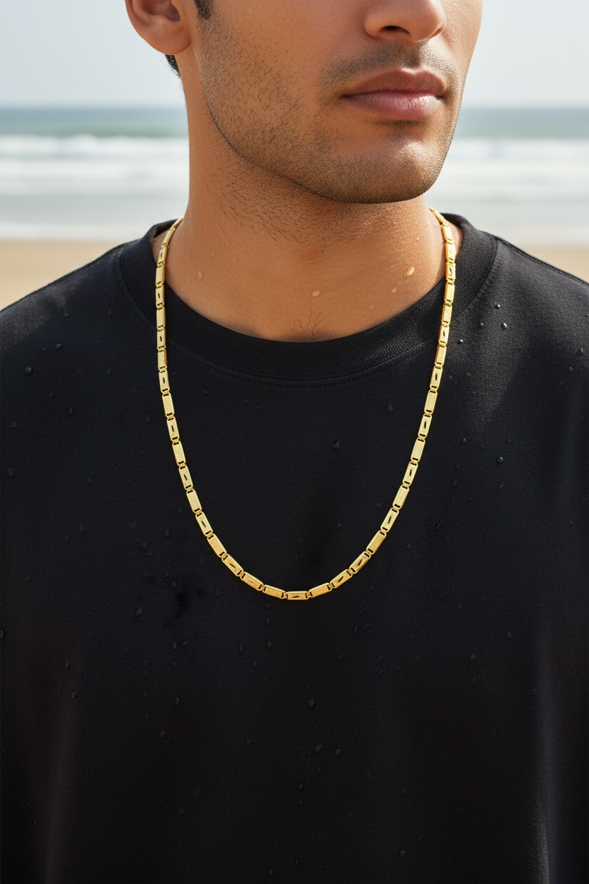 CIRCULAR TEXTURE MEN’S CHAIN