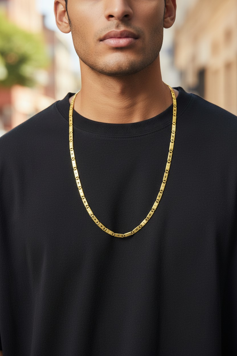 BOLD CUT DESIGN MEN’S CHAIN