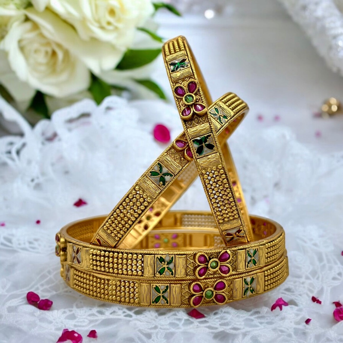 CHANDRIKA MOR MEENAKARI BANGLES