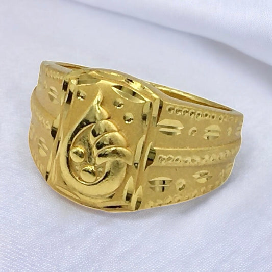 KING'S SIGNATURE MICRO GOLD PLATED RING