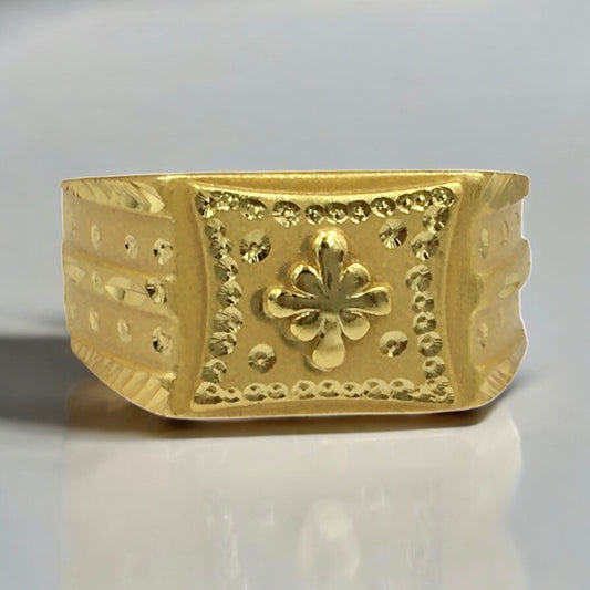 RULER'S EDGE MICRO GOLD PLATED RING