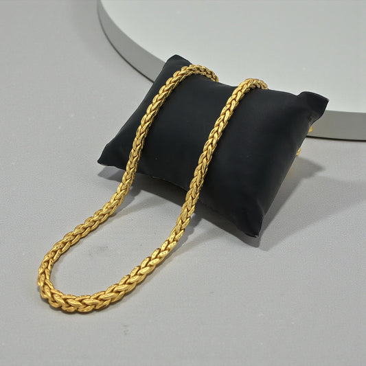REGAL BRAIDED GOLD 24 INCH MEN'S CHAIN