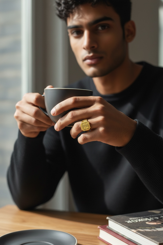 DOMINUS RING – Microgold Plated Brass Men’s Ring