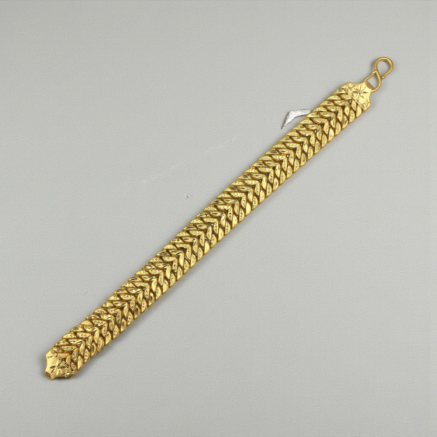 TITANIUM BRAID GOLD BRACELET