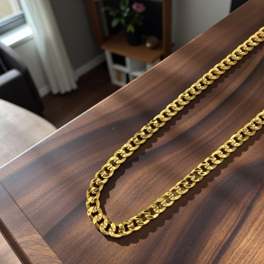 KING’S CUBAN MAJESTY GOLD 20 INCH MEN’S CHAIN