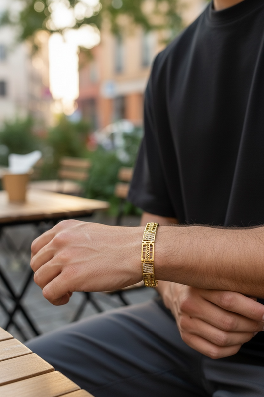 AUREX GRID DIAMOND BRACELET