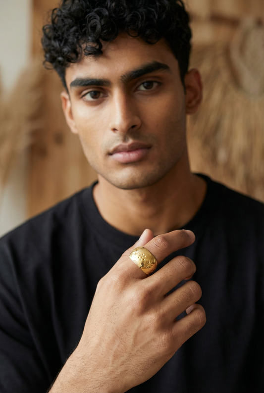 NOVA PETAL MEN'S RING