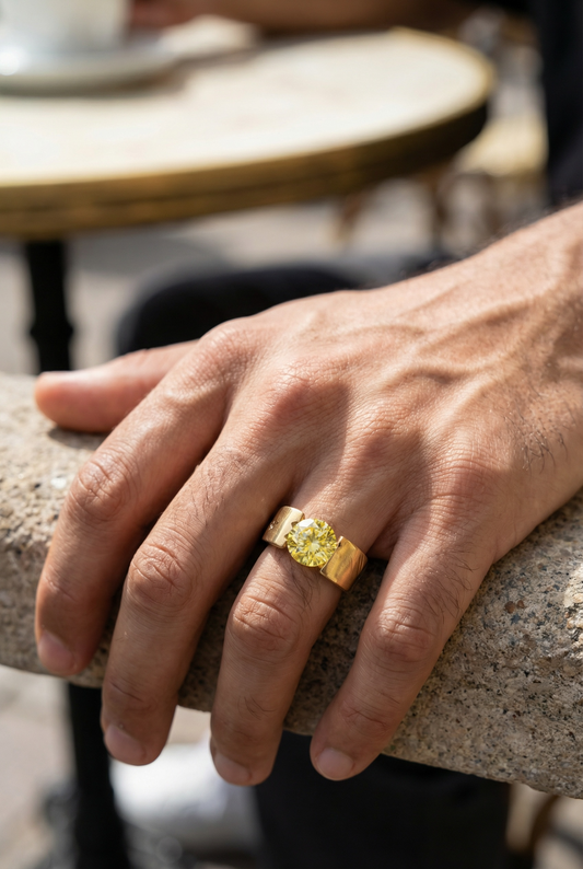 GOLDEN RADIANCE MEN'S RING