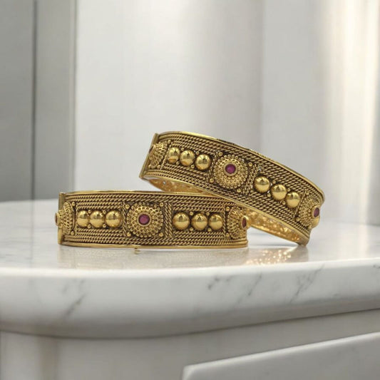 AALAYA RAJWADI BRASS BANGLES