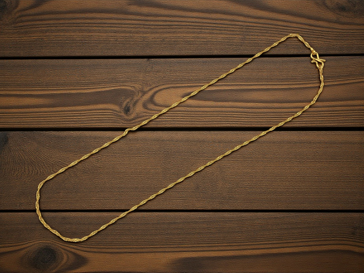 ROPE LUXE GOLD 22 INCH MEN'S CHAIN