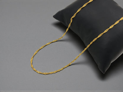 ROPE LUXE GOLD 22 INCH MEN'S CHAIN