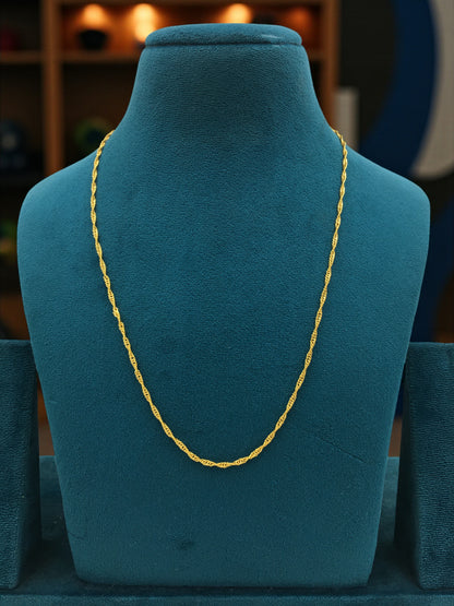 ROPE LUXE GOLD 22 INCH MEN'S CHAIN