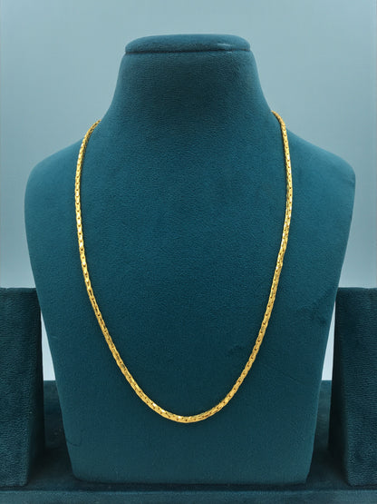 ORBIT PETAL FORMING GOLD MEN'S CHAIN