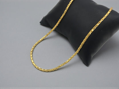 ORBIT PETAL FORMING GOLD MEN'S CHAIN