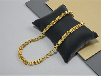 ORION ROYAL MESH FORMING GOLD 20 INCH MEN'S CHAIN