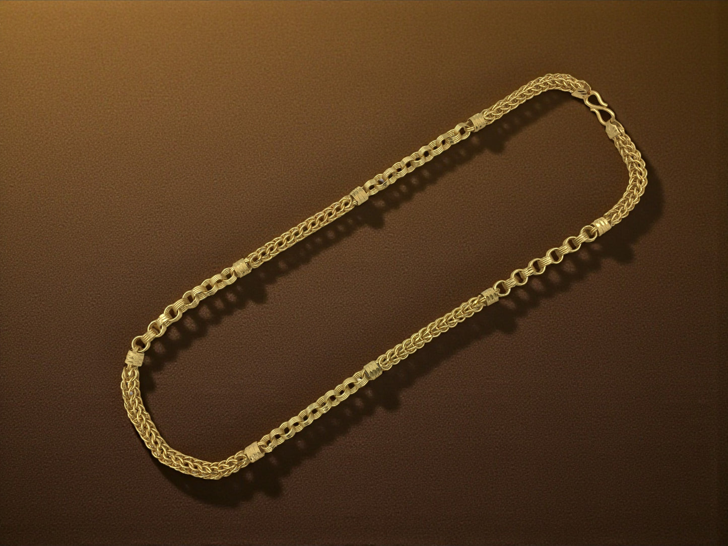 ORION ROYAL MESH FORMING GOLD 20 INCH MEN'S CHAIN